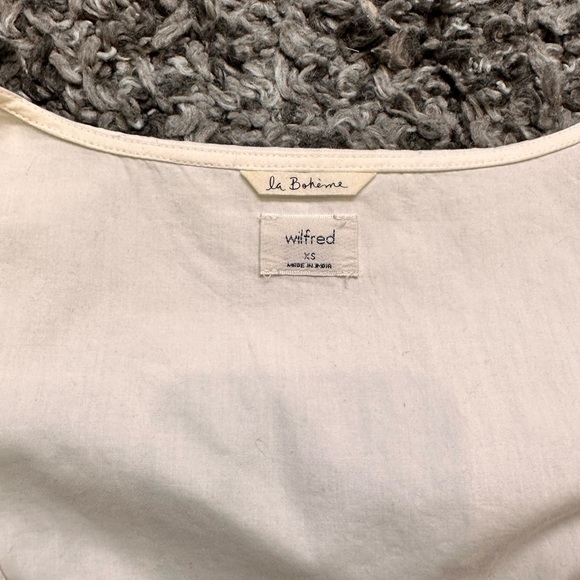 Wilfred La Boheme Embroidered Puff Sleeve Bustier Top - Picture 3 of 5